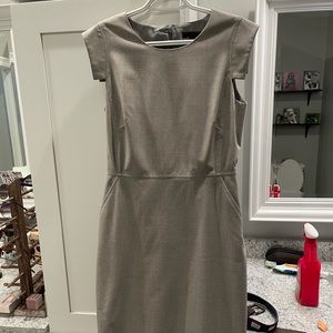 Grey work dress. Jcrew. Size 6.